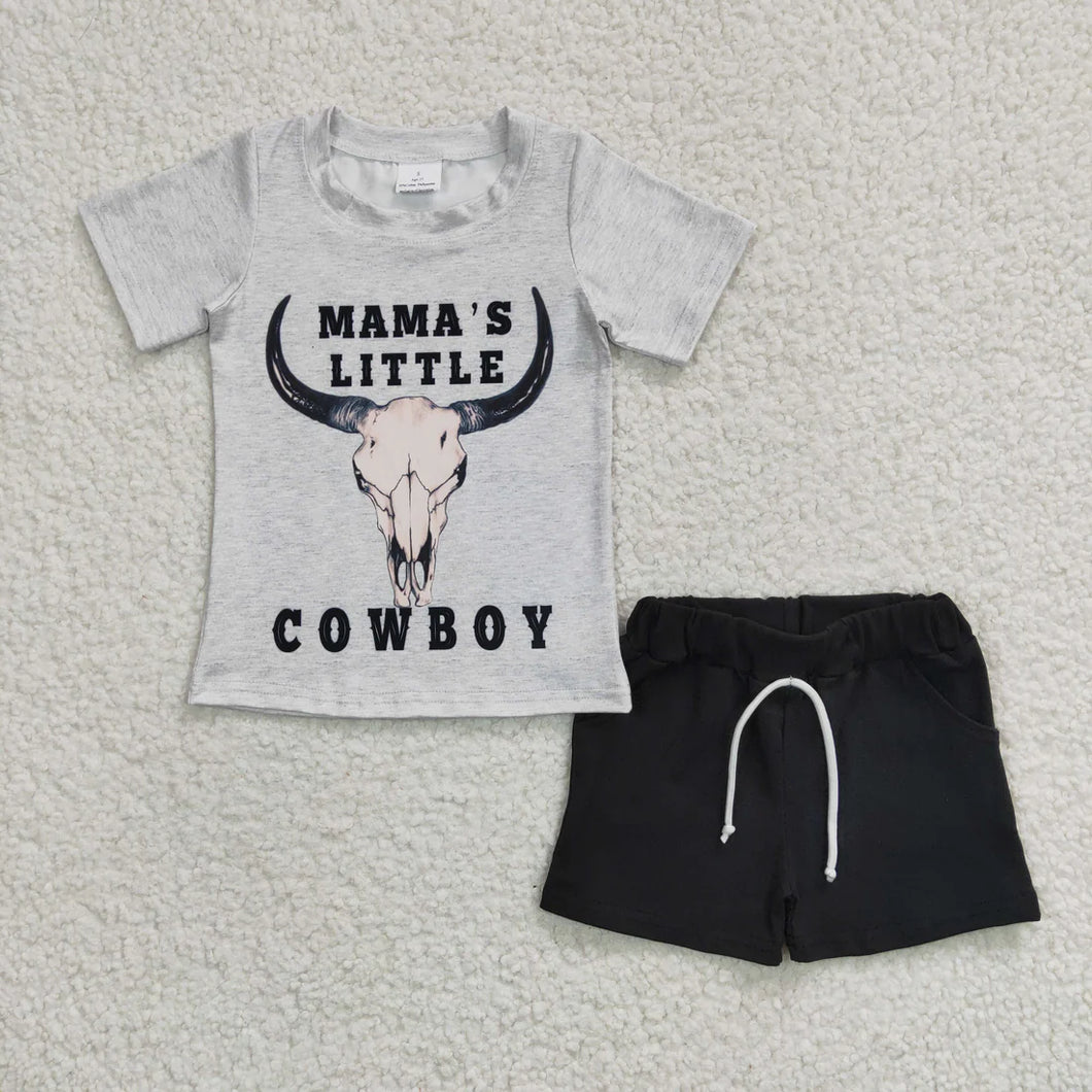 Pre-order RTS from Supplier Mama’s Little Cowboy Short Set