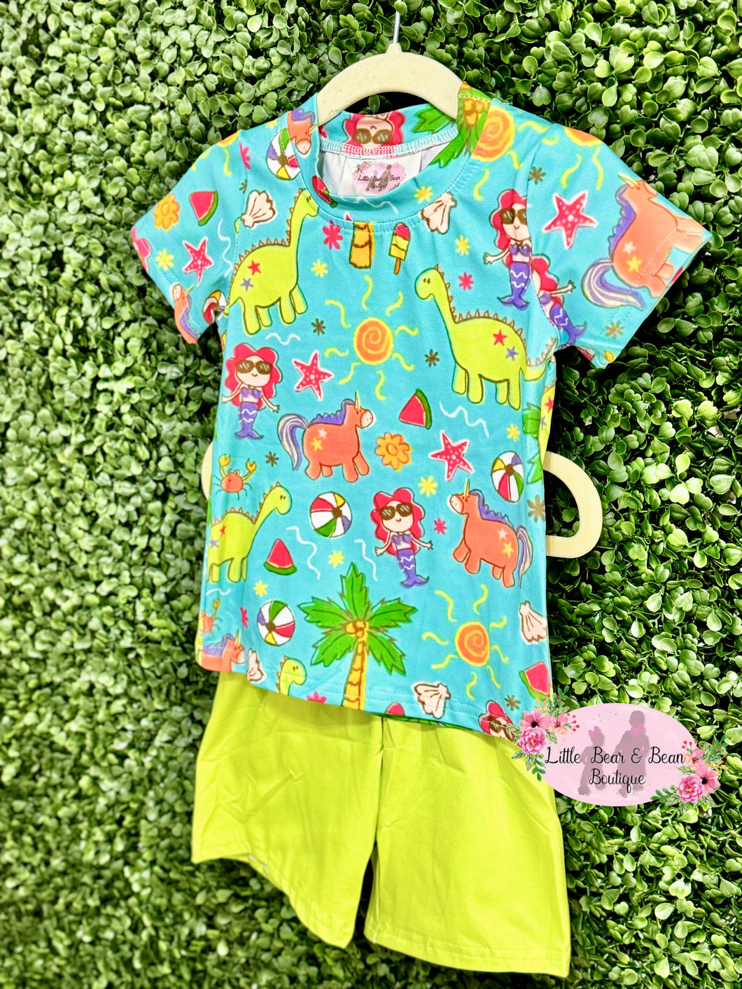 Dino Shorts Set