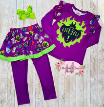 Load image into Gallery viewer, Purple Descendant Skirted Set

