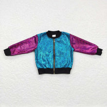 Load image into Gallery viewer, Pre-order RTS from Supplier Purple/Blue Zip Up Jacket
