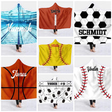 Load image into Gallery viewer, Personalized football blankets
