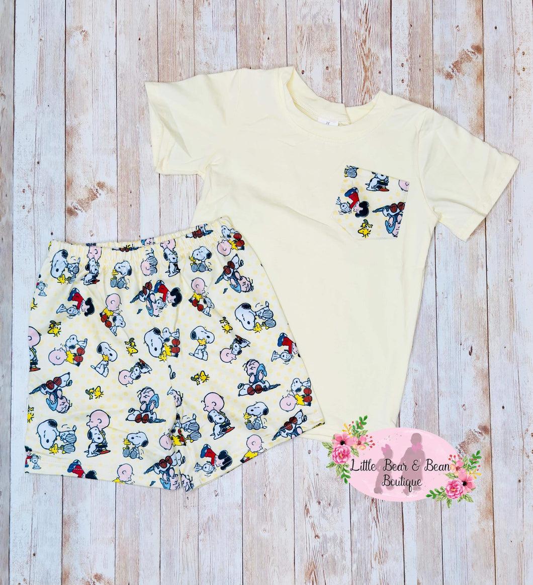 Charlie and Friends Shorts Set