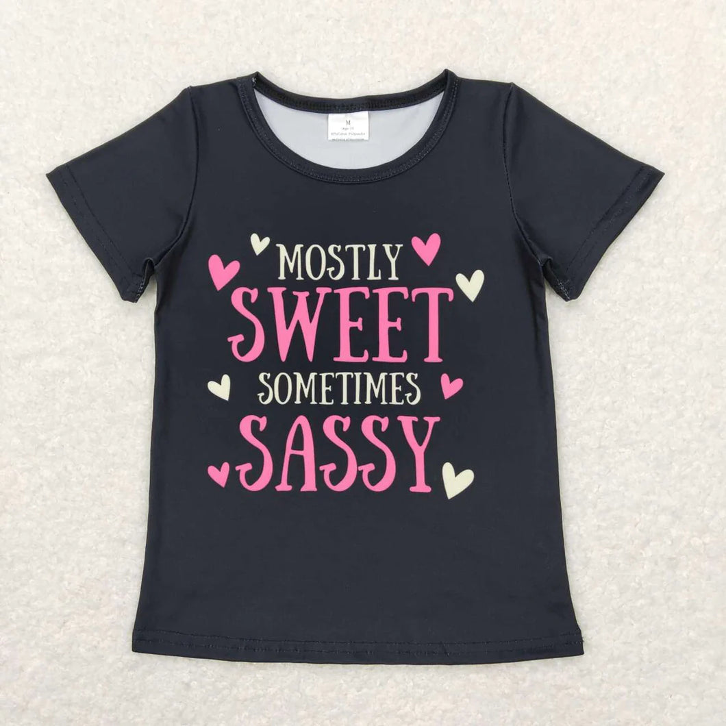 Pre-order RTS from Supplier Mostly Sweet Sometimes Sassy Shirt