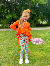 Load image into Gallery viewer, Teal Pumpkin Spice Top and Legging
