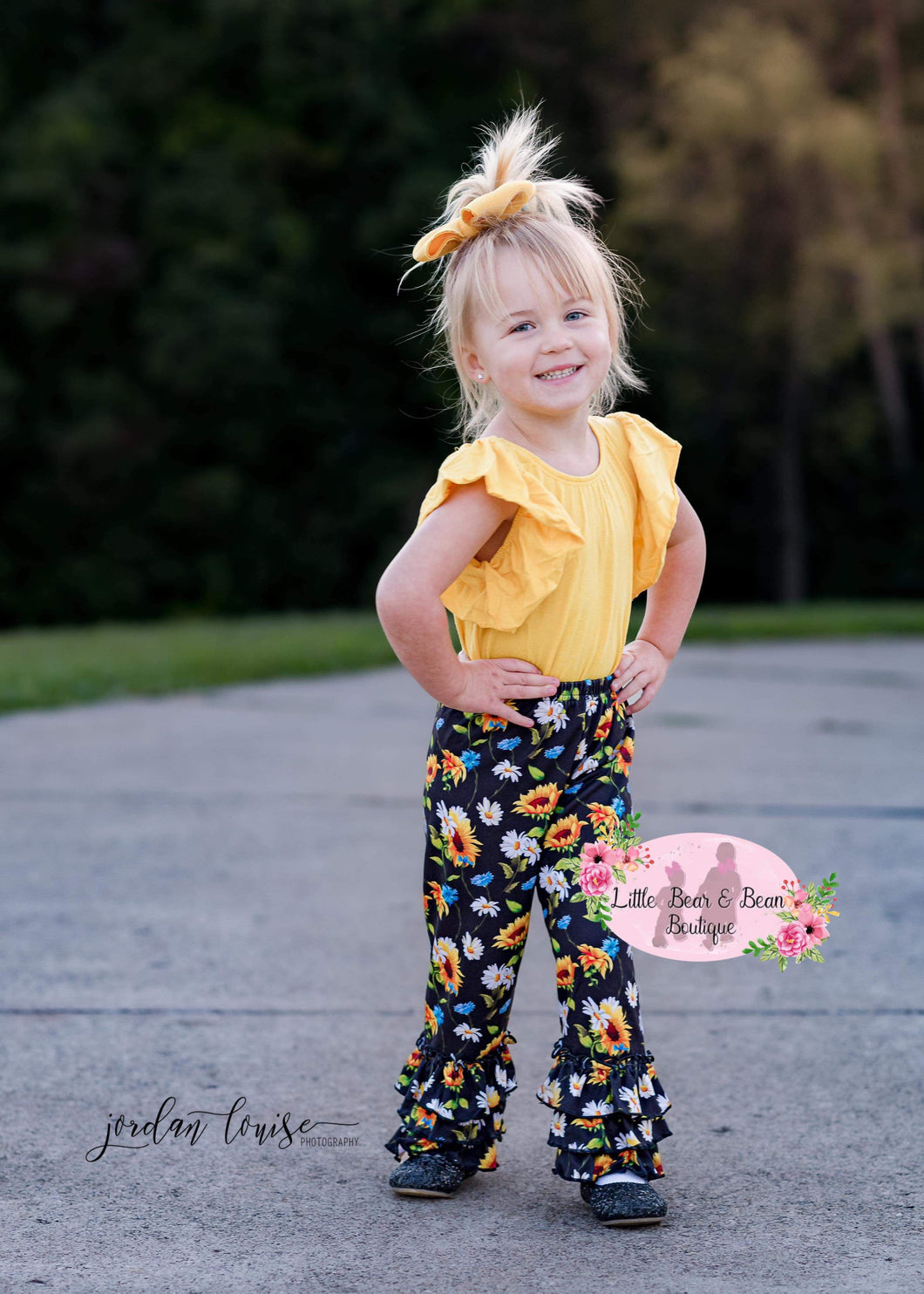 Yellow Flutter Sleeve Leo