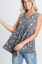 Load image into Gallery viewer, Heimish Floral Babydoll Top with Front Buttons
