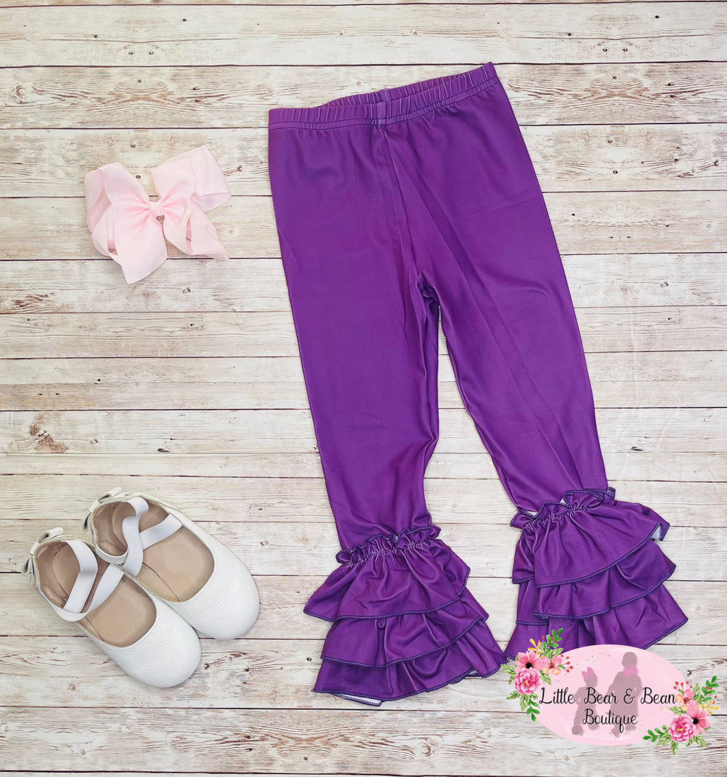 Eggplant Triple Ruffle Belle