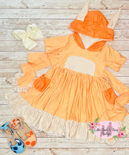 Load image into Gallery viewer, Hooded Twirl Dress - Orange
