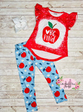 Load image into Gallery viewer, Be Kind with Apple Legging Set

