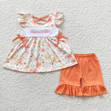 Load image into Gallery viewer, Pre-order RTS from Supplier Orange Mama’s Girl Embroidery Set
