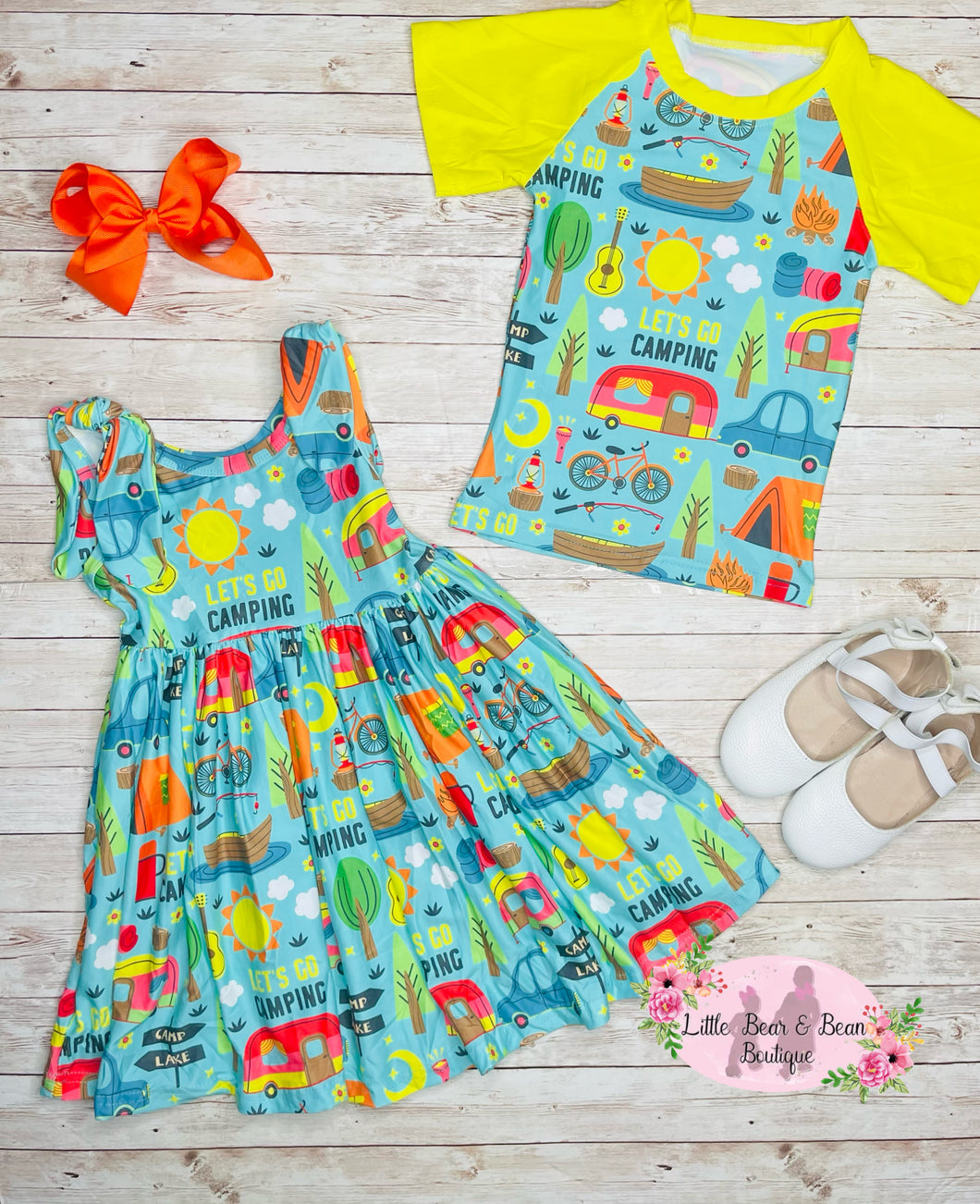 Let's Go Camping Twirl Dress