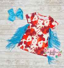 Load image into Gallery viewer, Cow Print Fringe Dress
