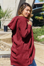 Load image into Gallery viewer, Double Take Full Size Hooded Teddy Bear Jacket with Thumbholes
