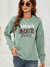 Load image into Gallery viewer, SANTA&#39;S FAVORITE TEACHER Graphic Sweatshirt
