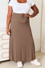 Load image into Gallery viewer, Double Take Full Size Soft Rayon Drawstring Waist Maxi Skirt Rayon
