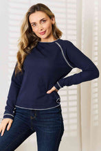 Load image into Gallery viewer, Basic Bae Long Raglan Sleeve Round Neck Top
