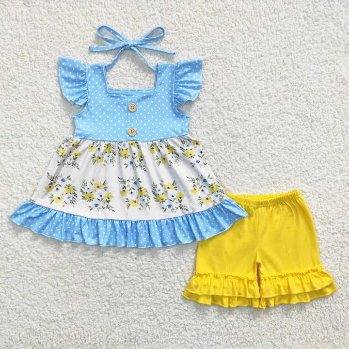 Pre-order RTS from Supplier Sunny Yellow Floral Set