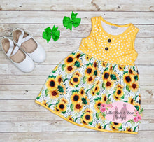 Load image into Gallery viewer, Sunflower Dot Dress

