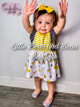 Load image into Gallery viewer, Honey Bee Skirted Romper

