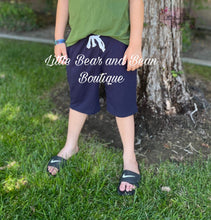 Load image into Gallery viewer, Cotton Drawstring Shorts Navy
