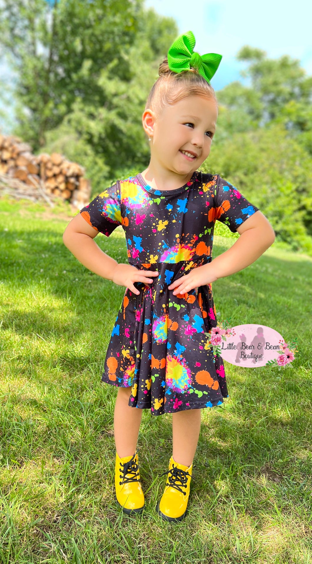 Kyra's Art Bow Back Twirl Dress