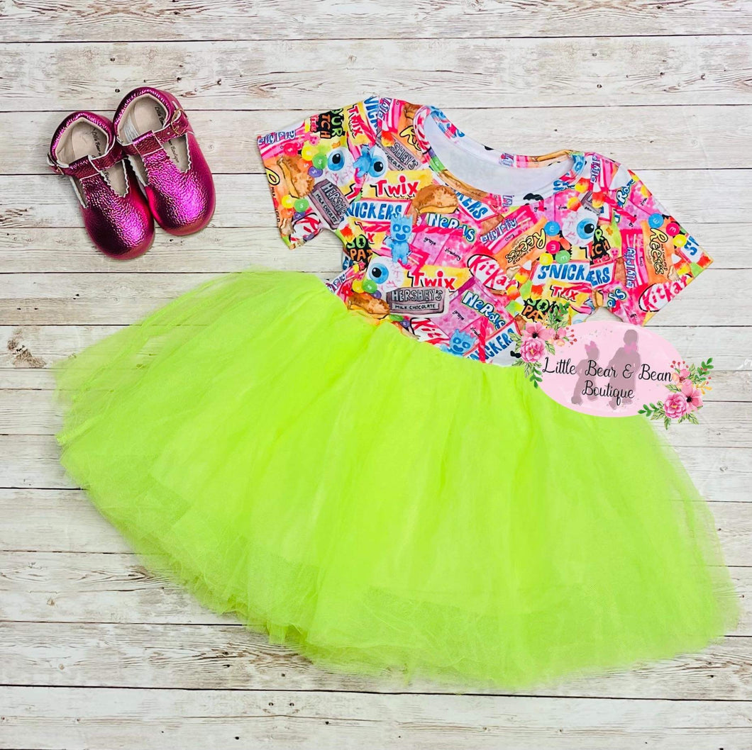 Ideal lime green tutu