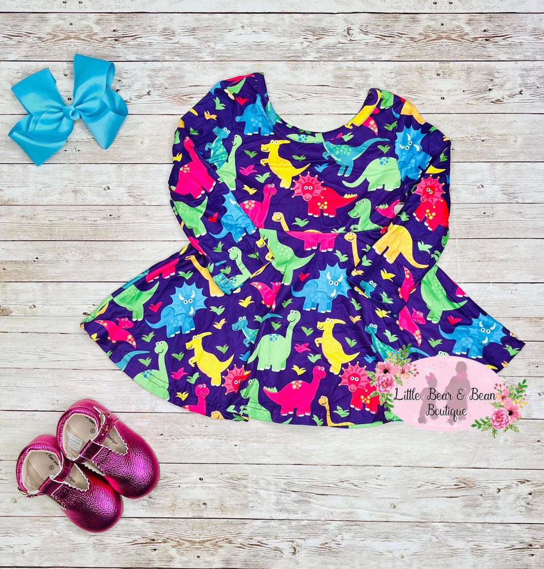 Colorful Dino Dress