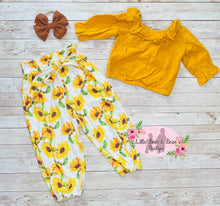 Load image into Gallery viewer, Sunflower Tie Wide Leg Pants Set
