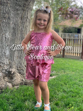 Load image into Gallery viewer, Pink Sequin Short Set
