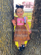 Load image into Gallery viewer, Cheetah Bunny Ruffle Dress
