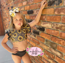 Load image into Gallery viewer, Sunflower Cheetah Swimsuit
