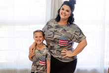 Load image into Gallery viewer, Mommy and Me Camo USA Tops (kids)
