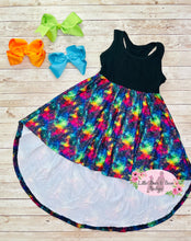 Load image into Gallery viewer, Mommy &amp; Me Galaxy Racer Back High-Low Dress- Kids
