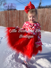 Load image into Gallery viewer, Lipstick Kisses Fur Twirl Dress
