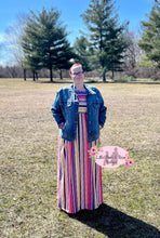 Load image into Gallery viewer, Ladies Striped Maxi Dress
