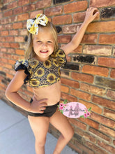 Load image into Gallery viewer, Sunflower Cheetah Swimsuit
