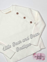 Load image into Gallery viewer, Button Accent Sweater- Ivory
