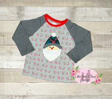 Load image into Gallery viewer, Santa Applique Long Sleeve Shirt
