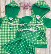 Load image into Gallery viewer, Green Plaid Twirl Dress
