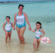 Load image into Gallery viewer, Mommy and Me Classy With A Side Of Sassy  Swimsuit- Kids
