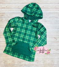 Load image into Gallery viewer, Green Plaid Hoodie
