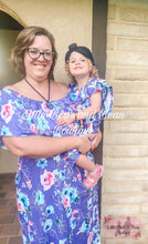 Load image into Gallery viewer, Mommy and Me Child Purple Floral Maxi
