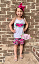 Load image into Gallery viewer, Affirmation Watermelon Ruffle Shorts Set
