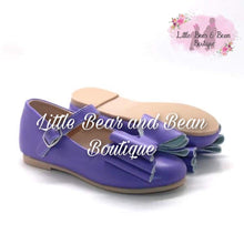 Load image into Gallery viewer, Lilac Triple Bow Mary Jane Shoes
