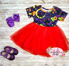 Load image into Gallery viewer, Little Halloween Boo Cat Tulle Dress
