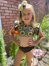 Load image into Gallery viewer, Sunflower Cheetah Swimsuit
