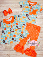 Load image into Gallery viewer, Fall Sweet Treats Peter Pan Collar Triple Ruffle Belle Set
