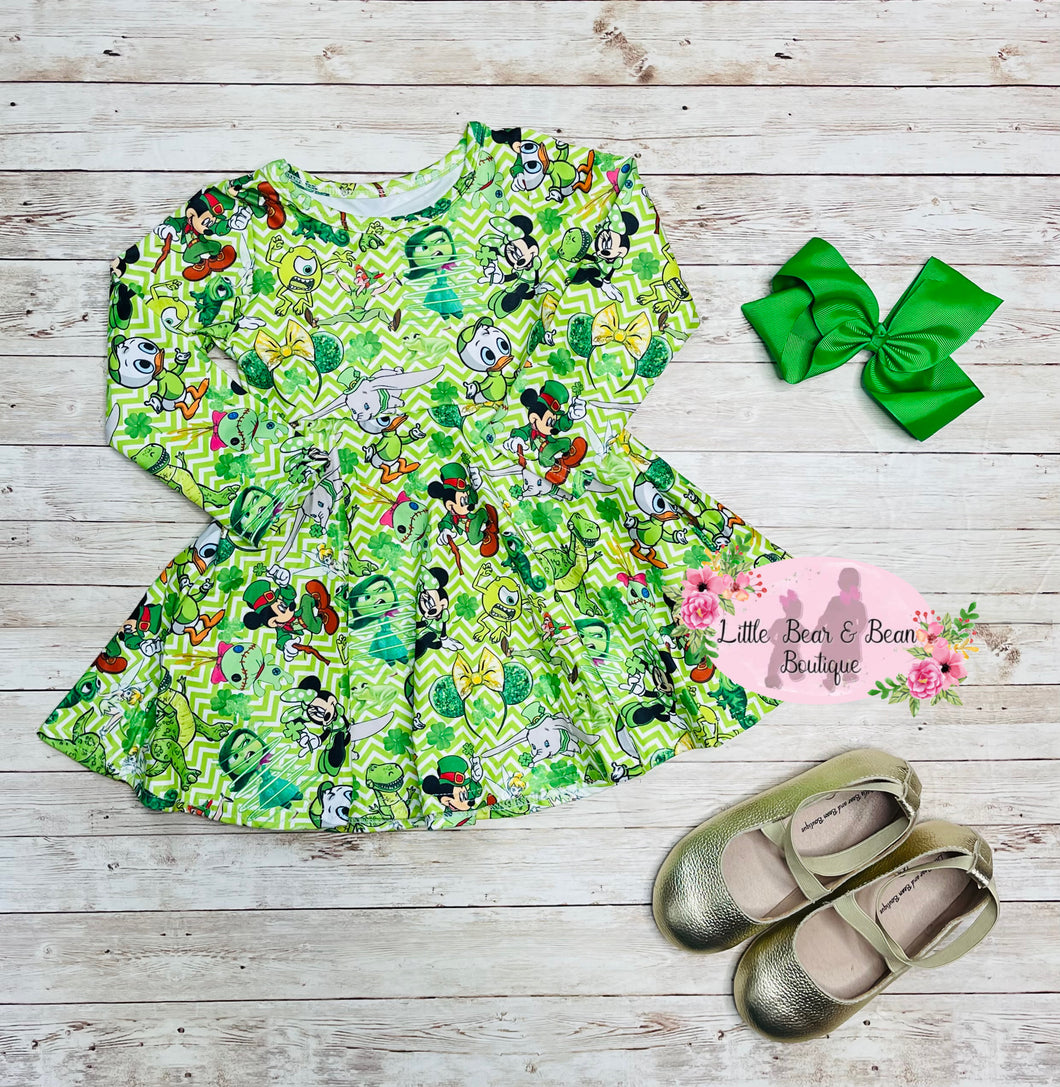 All Things Green & Magical Twirl Dress