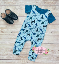 Load image into Gallery viewer, Shark Tomcat Romper
