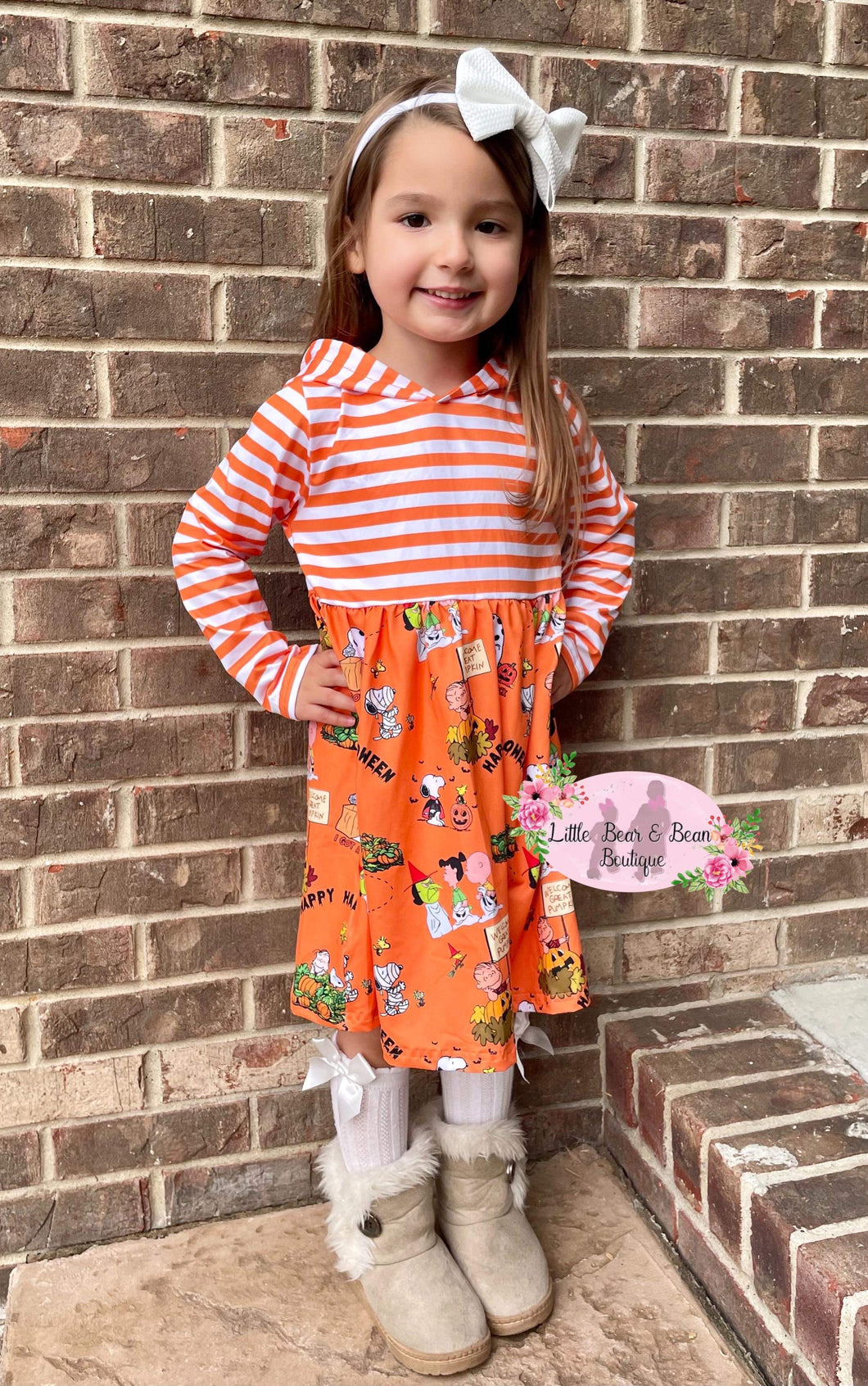Charlie and the Great Pumpkin Hooded Twirl Dress
